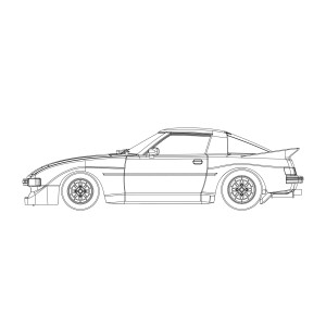 Mazda RX-7 White Kit B