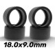 Neumático Goma 18x9mm New Shore 30 para Llantas 14/16mm