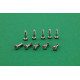 Tornillo basculante rosca plastico 2x6 x 10 uds
