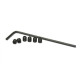 Llave allen 0,9 mm. + 6 esparrago allen M2 x 3 mm.