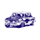Seat 124 57x32 Azul Mate