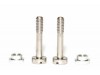 Kit tornillos + tuercas plateados para suspensi&oacute;n 